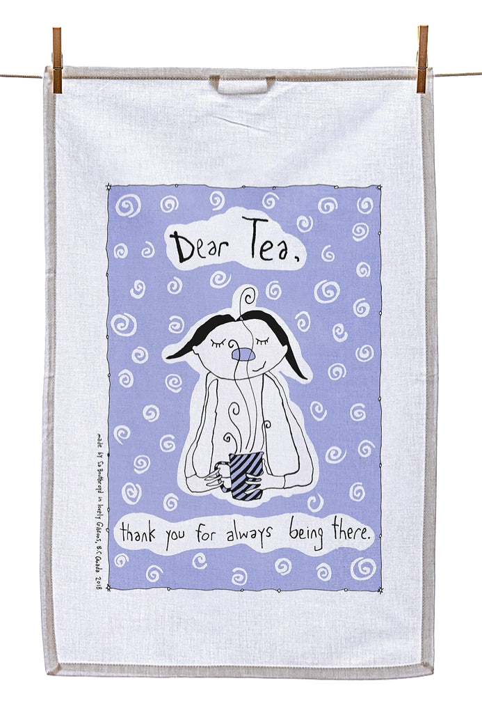 Tea Towel - Dear Tea, thank you for always being there (English & French)