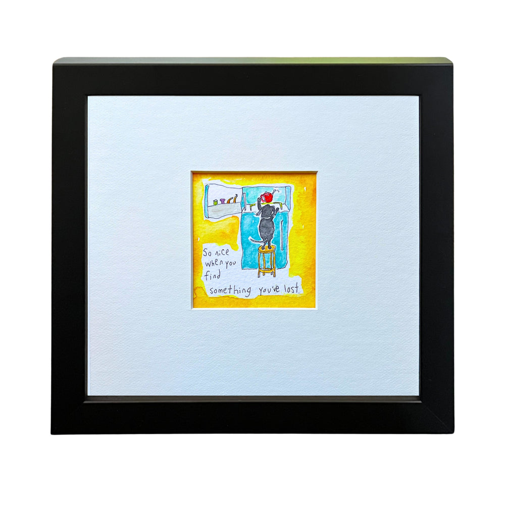 
                  
                    So nice when you find something you've lost (framed watercolour)
                  
                