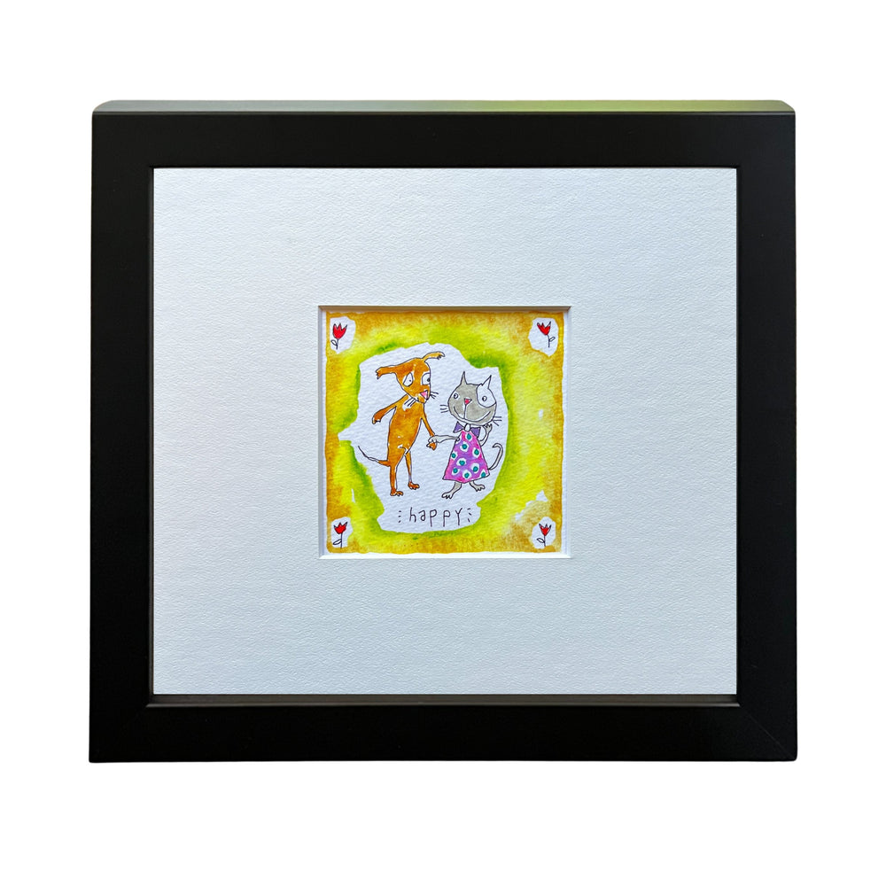 
                  
                    Happy (framed watercolour)
                  
                