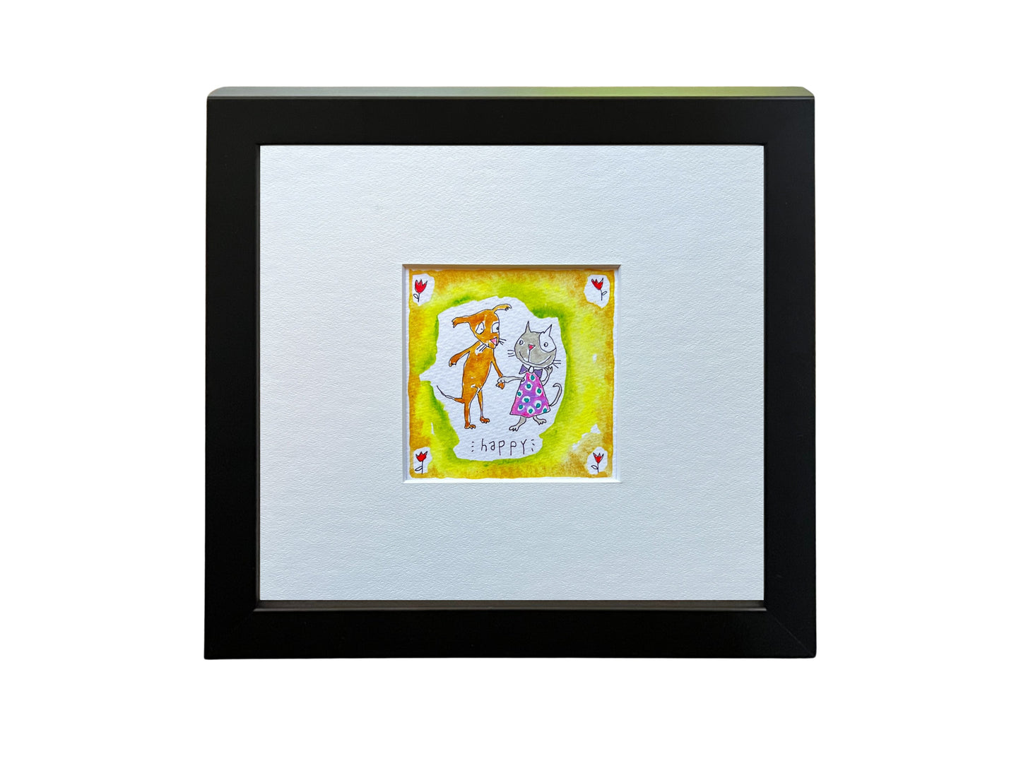 
                  
                    Happy (framed watercolour)
                  
                