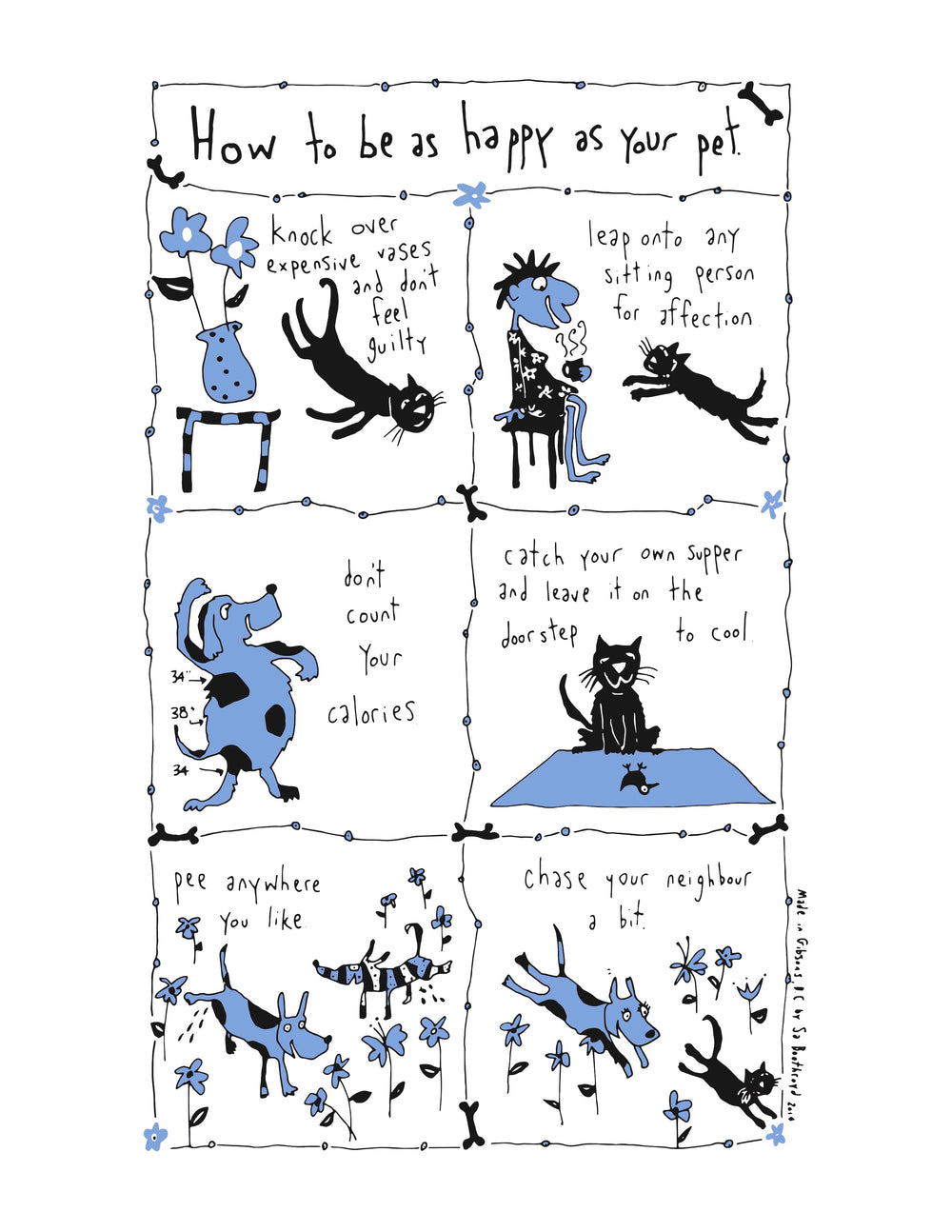 Print - How to be as happy as your pet