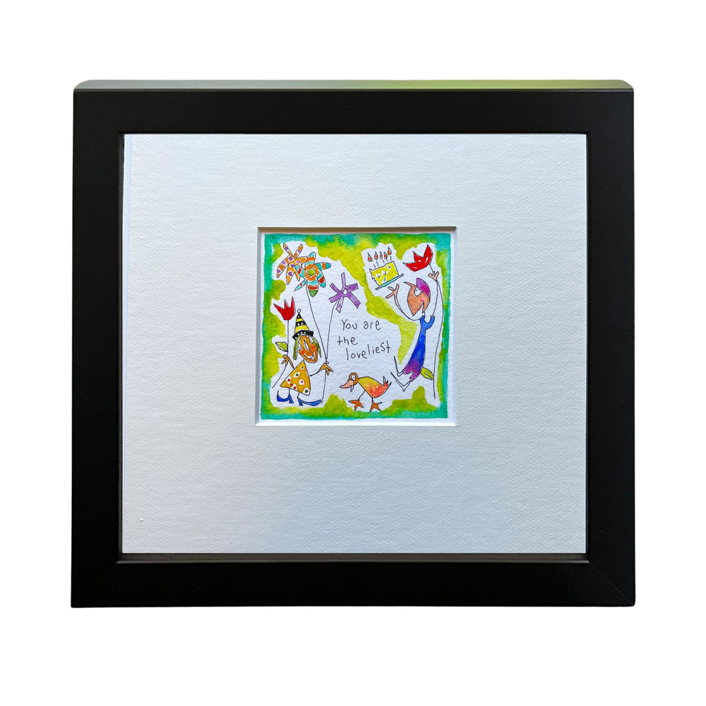 
                  
                    You are the loveliest (cake) (framed watercolour)
                  
                