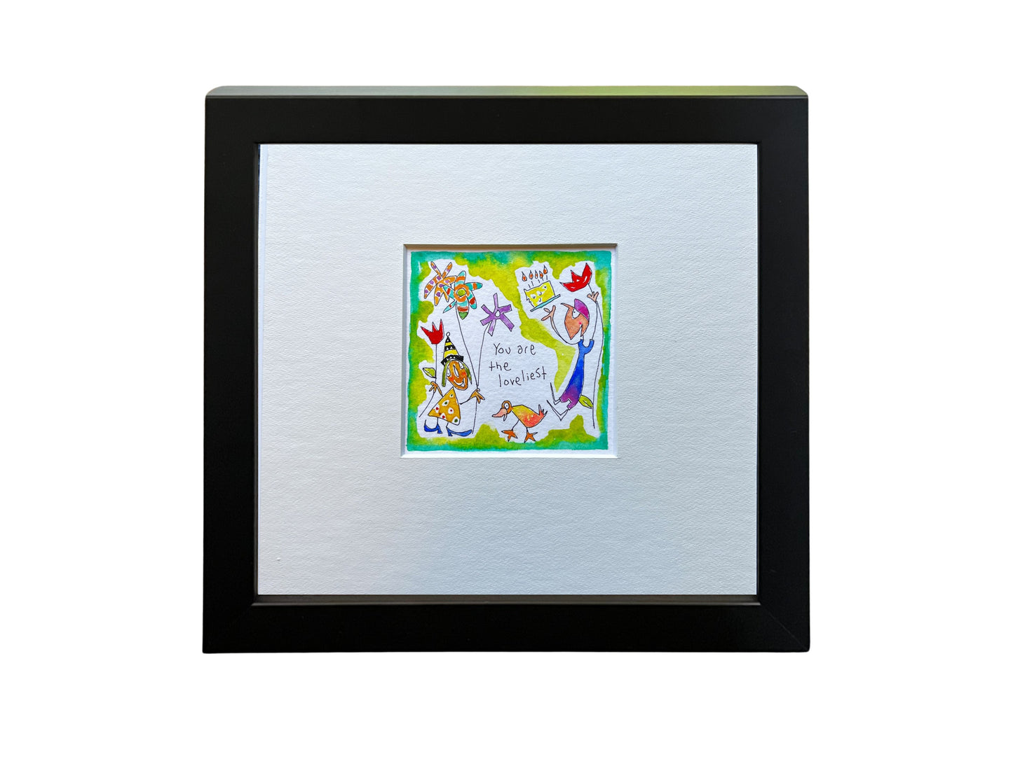 
                  
                    You are the loveliest (cake) (framed watercolour)
                  
                