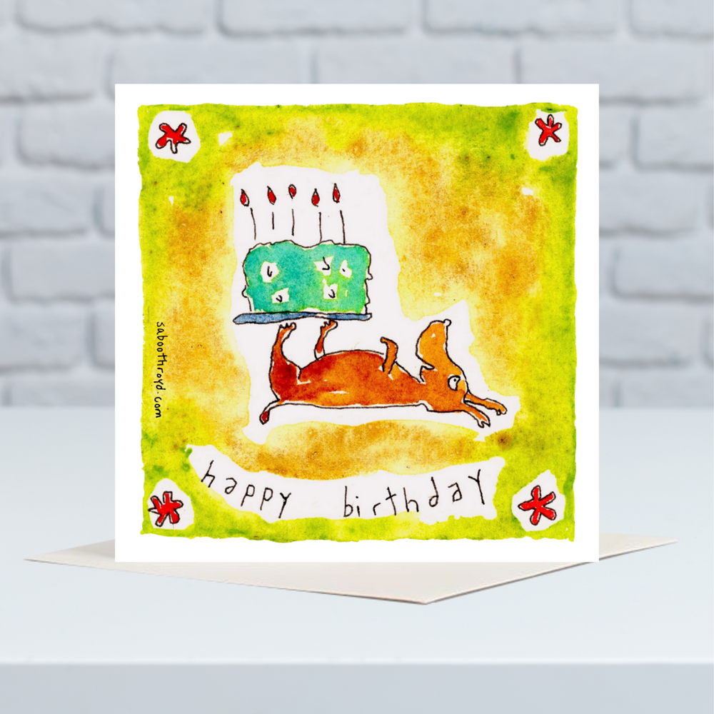 Mini Card - Happy Birthday (dog)