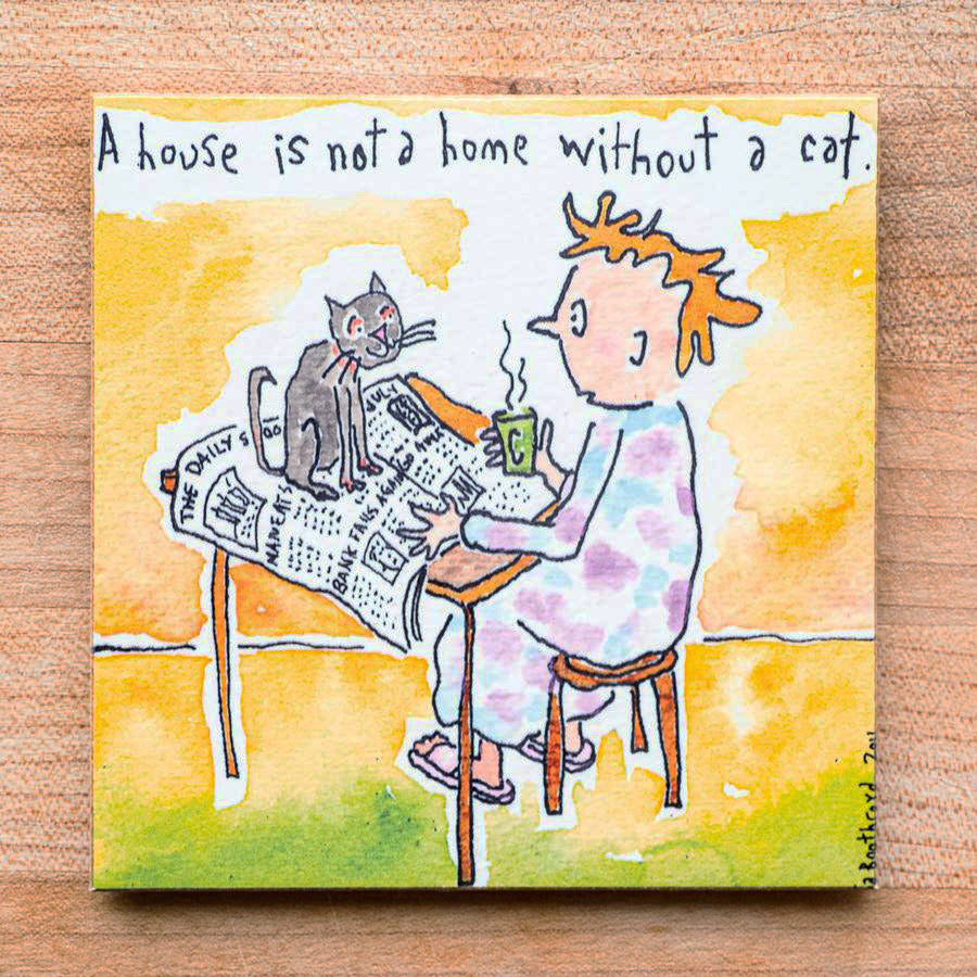 A house is not a home without a cat (English & Français)