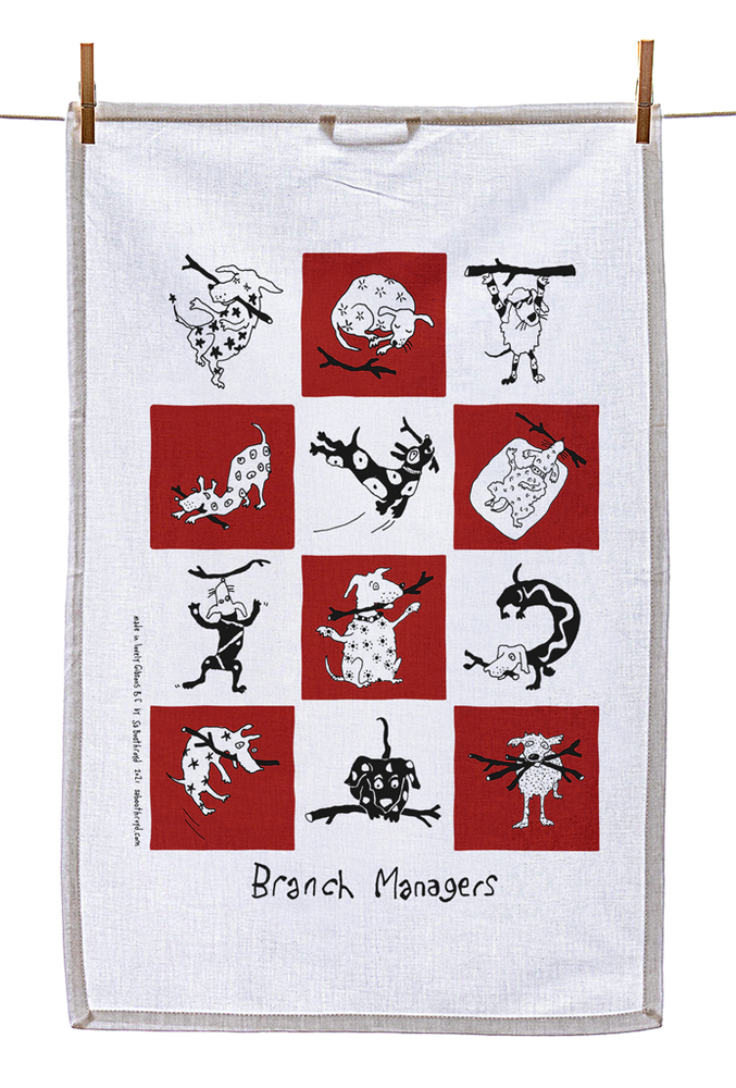 
                  
                    Tea Towel - Branch Managers (also available in green!)
                  
                